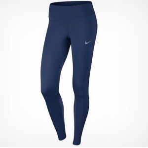 Nike Epic Run Power Dri-Fit Running Tights Leggings Navy Blue Obsidian XS 938664